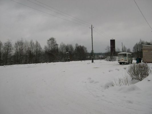 Автостанция зимой   
Захаpова Даша 

